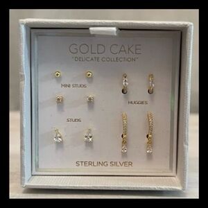 ⚡️Gold Cake Delicate Collection Five Earring Set